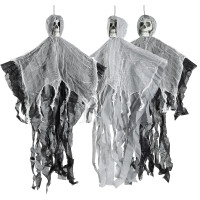 3 Hängende Halloween-Skelette 90 cm gallery