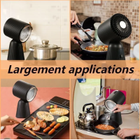 Mini Dunstabzugshaube Tragbar 24W 3600RPM 3 Stufen Umluft 3 