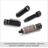 BaByliss Smooth Finish 1200 AS122E Warmluftbürste 4in1 