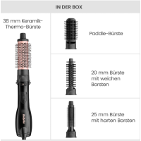 BaByliss Smooth Finish 1200 AS122E Warmluftbürste 4in1 