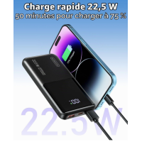 sahesun Powerbank 20000mAh 22,5W Schnellladen USB-C 2x USB-A
