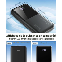 sahesun Powerbank 20000mAh 22,5W Schnellladen USB-C 2x USB-A