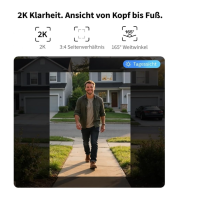Aqara G400 Select Wired Video Türklingel 2K PoE WLAN Ho