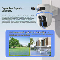 EZVIZ H9C 2K+2K Dual WLAN Überwachungskamera Auße