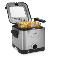 Princess 182612 Mini Fritteuse 1,5L 1000W Edelstahl...